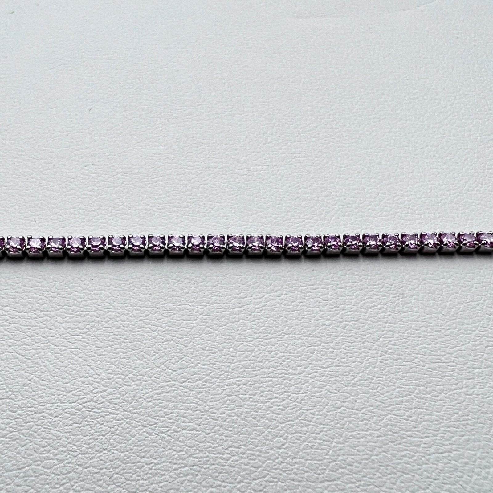 Brățară Tennis Soft Pink 1.5mm Argint