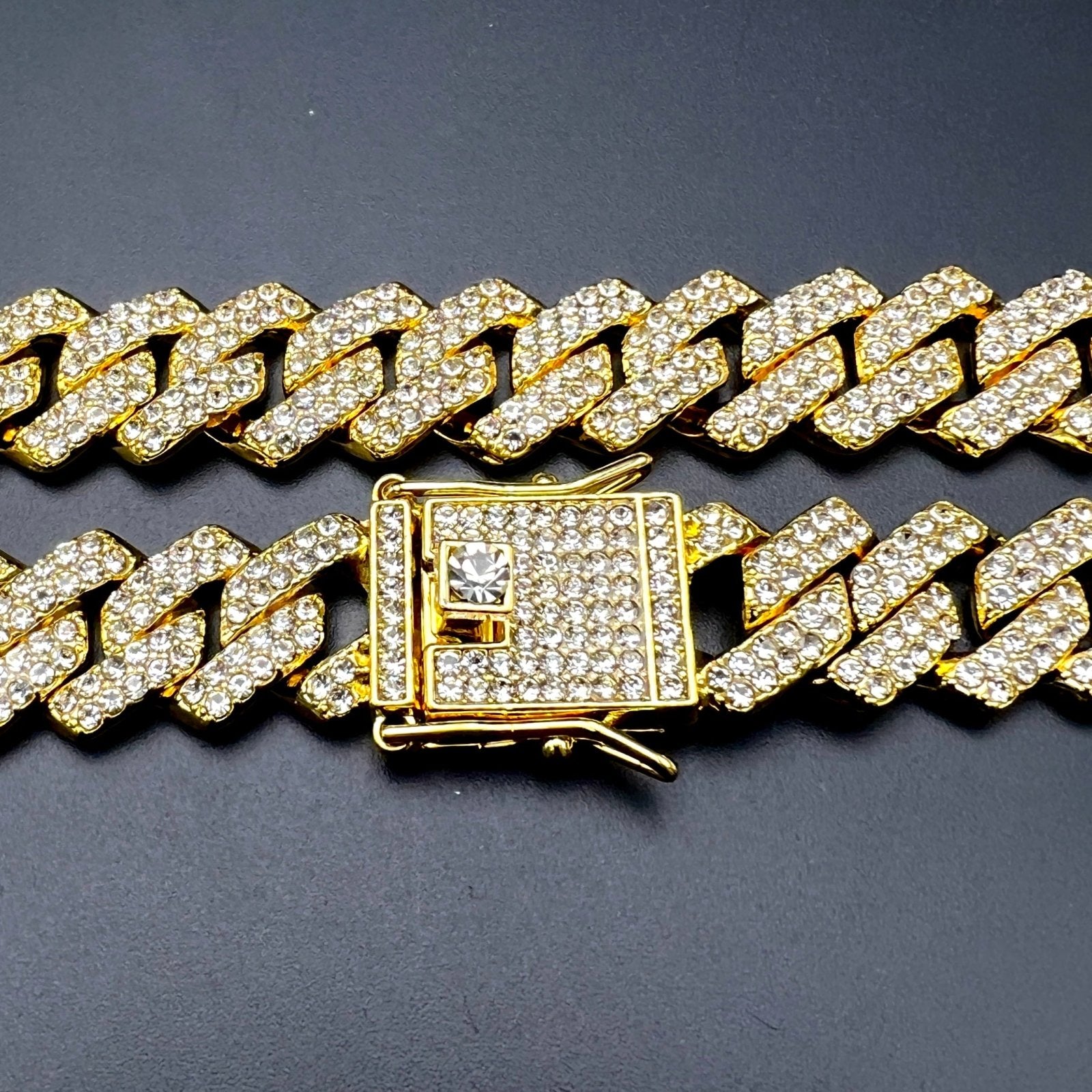 Brățară Cuban Ice Concept Gold