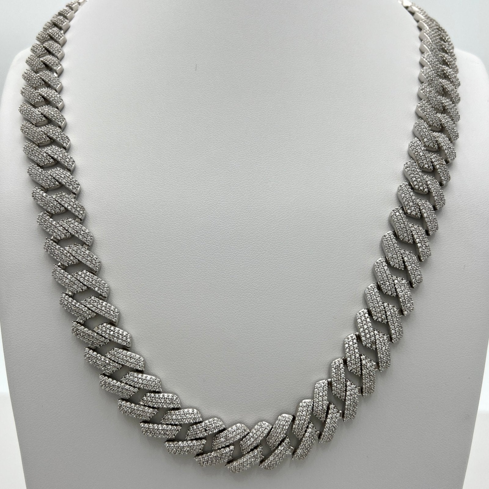 Set Cuban 100 Argint Brățară+Colier