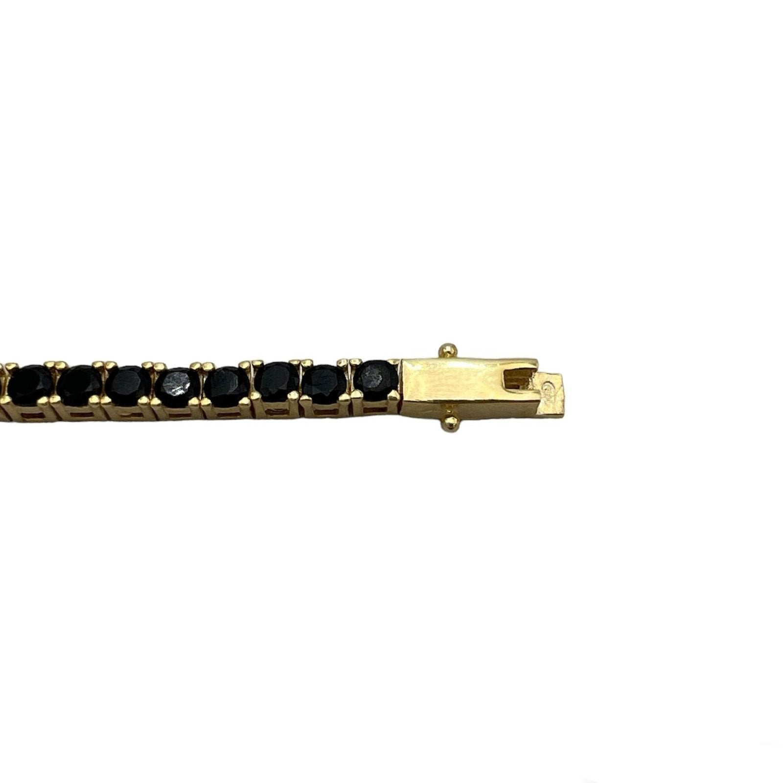 Brățară Tennis Black Argint Placat cu Aur 24k