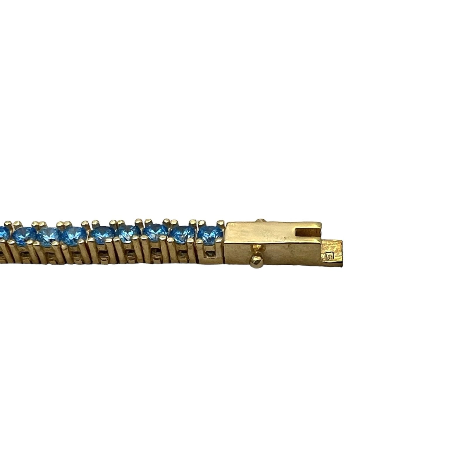 Brățară Tennis 3mm Regal Blue Argint Placat cu Aur 24k